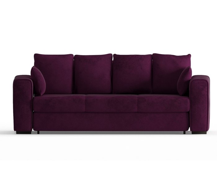 Диван-кровать Рошфор в обивке из велюра фиолетового цвета - купить Прямые диваны по цене 44590.0
