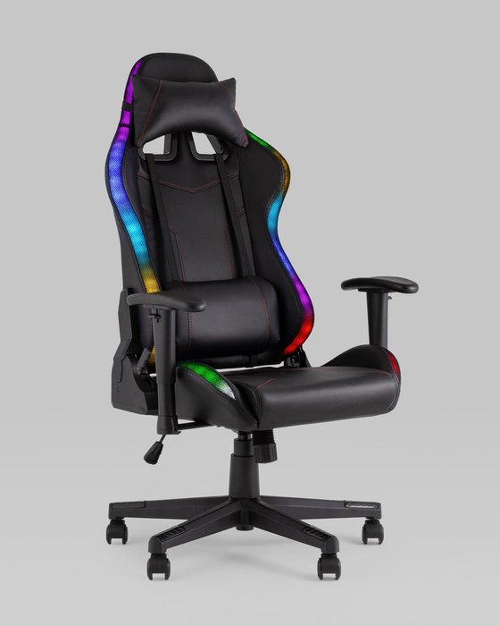 Кресло спортивное Top Chairs черного цвета - купить Офисные кресла по цене 18990.0