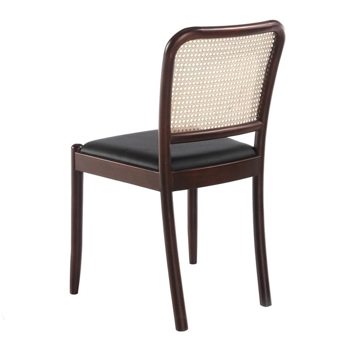 Стул с кожаным сидением черного цвета - купить Обеденные стулья по цене 50990.0
