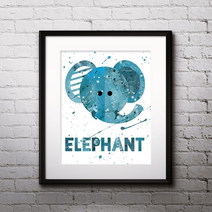 Постер Elephant А4