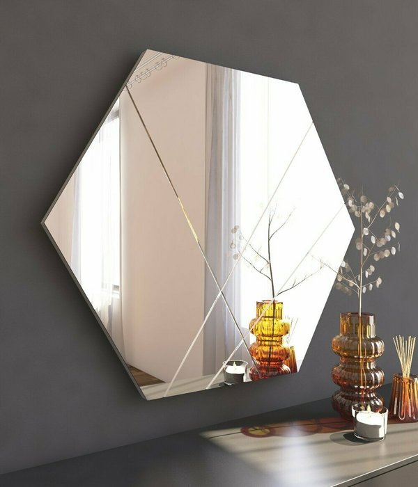 Настенное зеркало Decor 60х70 с основанием из MDF - купить Настенные зеркала по цене 25513.0