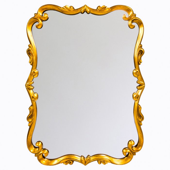 Настенное зеркало Паскаль в раме золотистого цвета