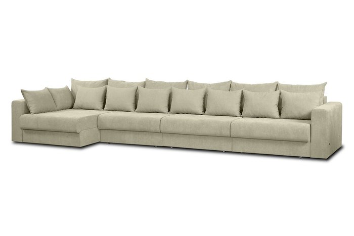 Угловой диван-кровать Модена бежевого цвета
