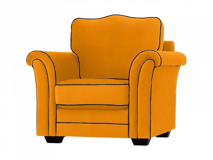Кресло Sydney горчичного цвета - купить Интерьерные кресла по цене 51390.0