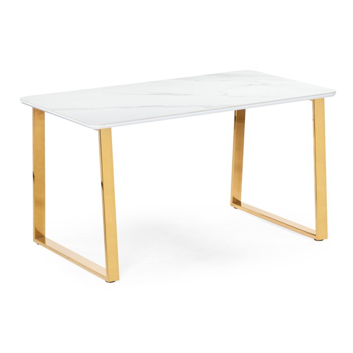 Обеденный стол Селена 2 М белого цвета