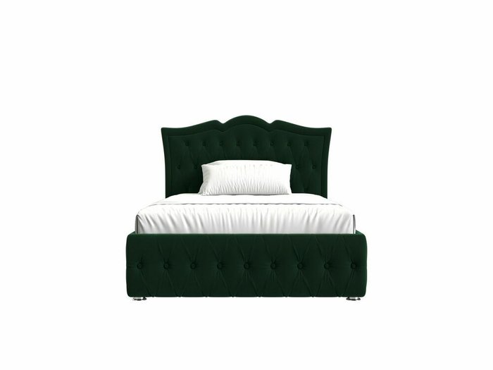 Кровать Герда 140х200 темно-зеленого цвета с подъемным механизмом  - купить Кровати для спальни по цене 75999.0