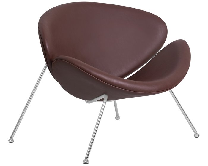 Кресло дизайнерское Emily коричневого цвета - купить Интерьерные кресла по цене 25540.0