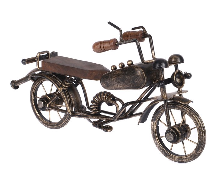 Модель мотоцикла коричневого цвета