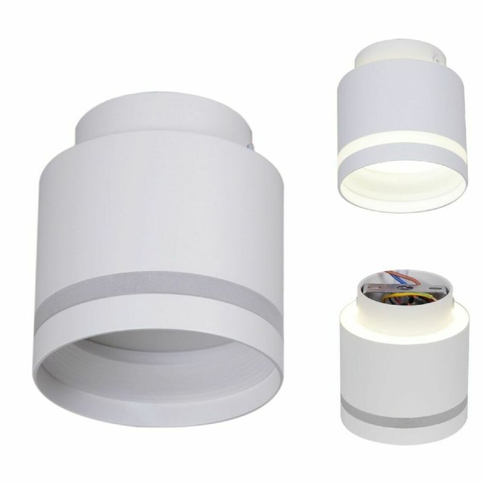Накладной светильник 53001-9.5-001IL GX53+LED3W WT (металл, цвет белый) Накладной светильник 53001-9.5-001IL GX53+LED3W WT (металл, цвет белый)