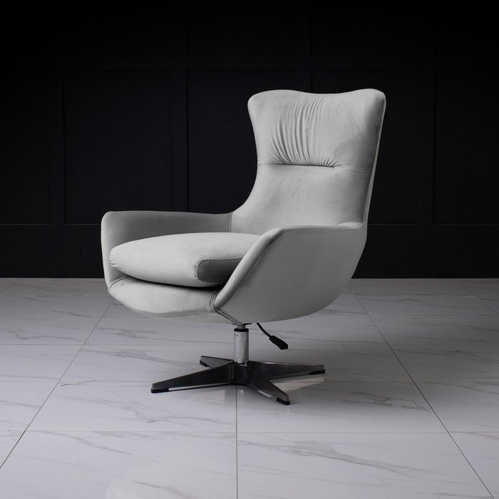 Кресло Pearl серого цвета - лучшие Интерьерные кресла в INMYROOM