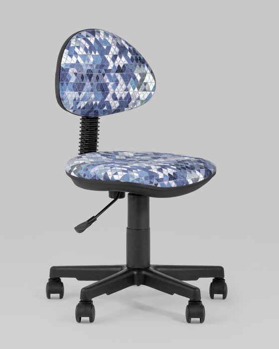 Кресло компьютерное детское Умка абстракция синего цвета - купить Офисные кресла по цене 3490.0