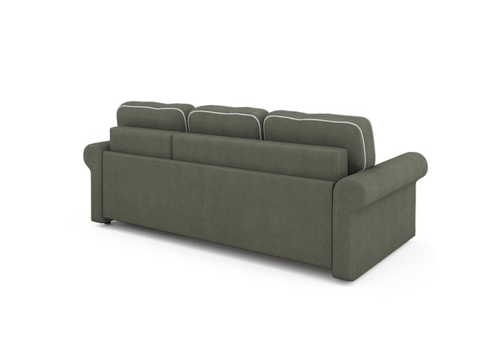 Угловой раскладной диван Tulon правый темно-зеленого цвета - лучшие Угловые диваны в INMYROOM