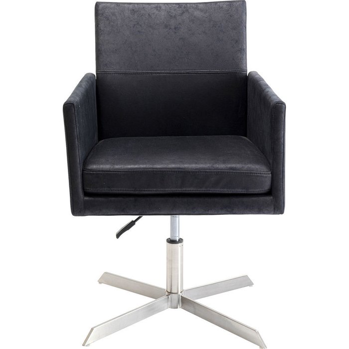Кресло вращающееся New York черного цвета - купить Интерьерные кресла по цене 55980.0