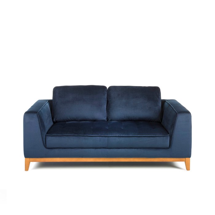 Диван двухместный синего цвета - купить Прямые диваны по цене 2109990.0
