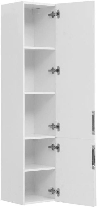 Шкаф-пенал Алвита белого цвета - лучшие Пеналы для ванной комнаты в INMYROOM