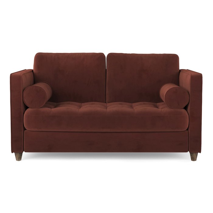 Двухместный раскладной диван Scott MTR бордового цвета