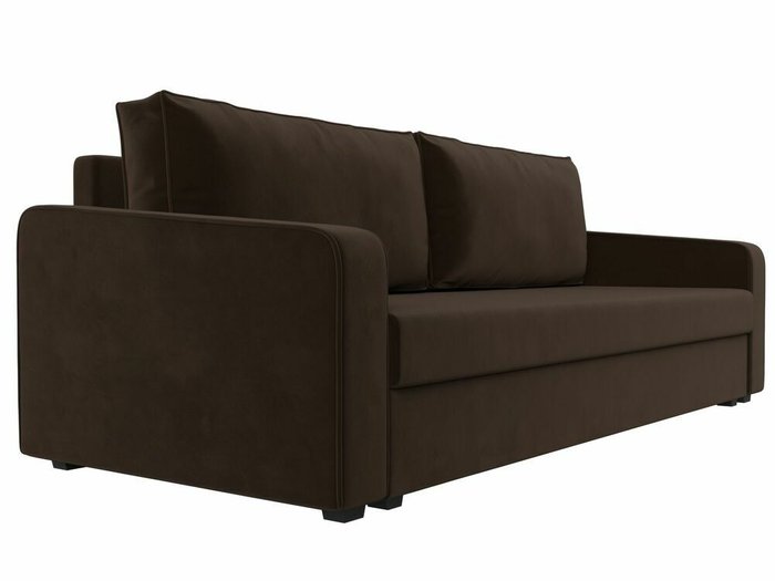 Диван-кровать Лига 009 темно-коричневого цвета  - лучшие Прямые диваны в INMYROOM