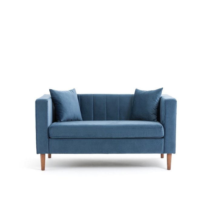 Диван Hadda синего цвета - купить Прямые диваны по цене 41470.0