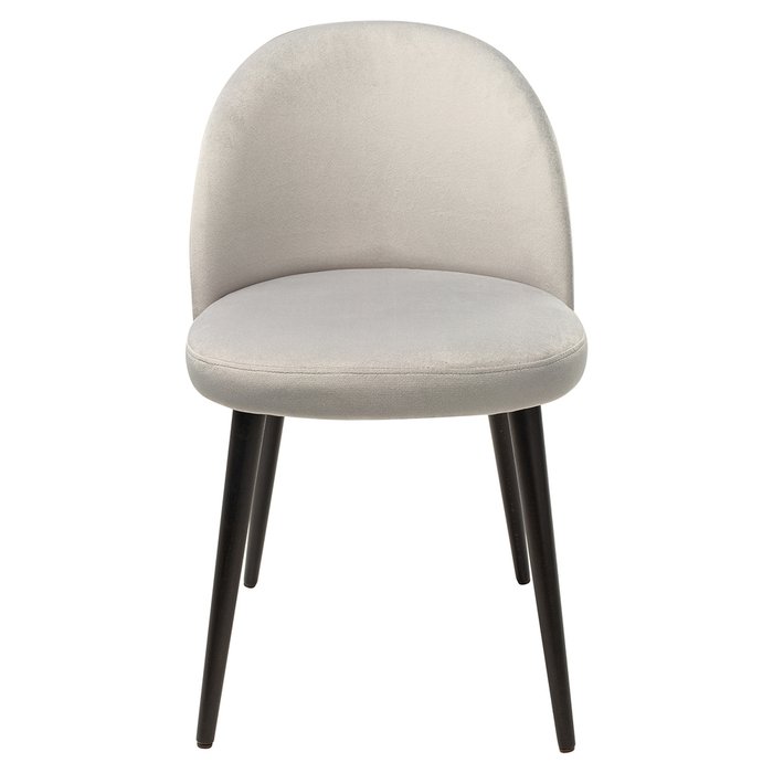 Стул мягкий Diva светло-серого цвета - купить Обеденные стулья по цене 12803.0