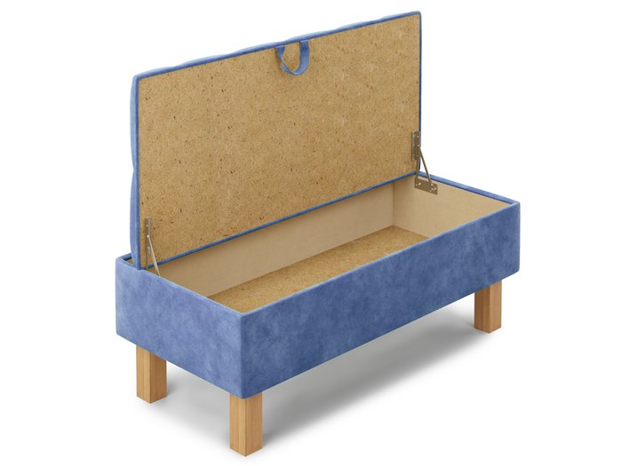 Банкетка Agat синего цвета с ящиком для хранения  - лучшие Банкетки в INMYROOM