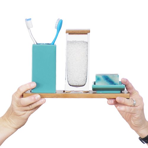 Стаканчик Cube Toothbrush из керамики - купить Стаканы и держатели для зубных щеток по цене 1190.0