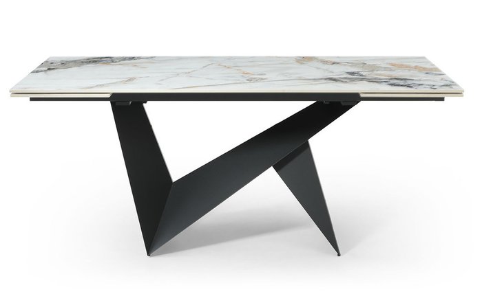 Раздвижной обеденный стол Portofino серо-бежевого цвета - купить Обеденные столы по цене 245625.0