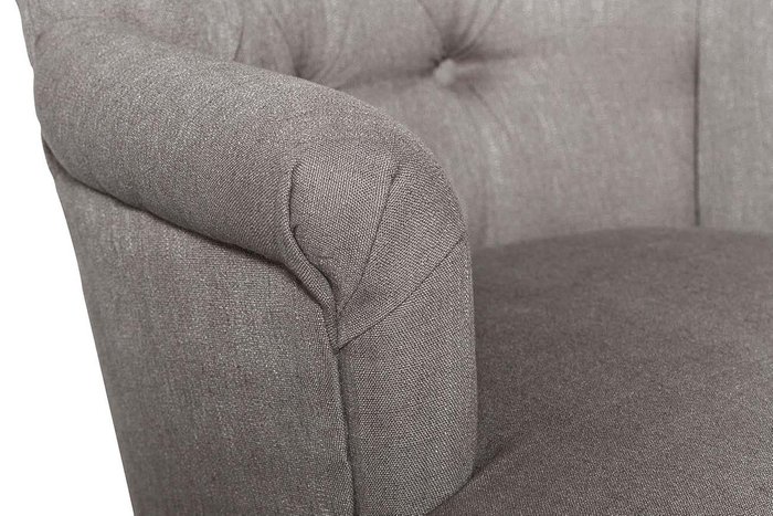 Кресло Лён серого цвета - лучшие Интерьерные кресла в INMYROOM