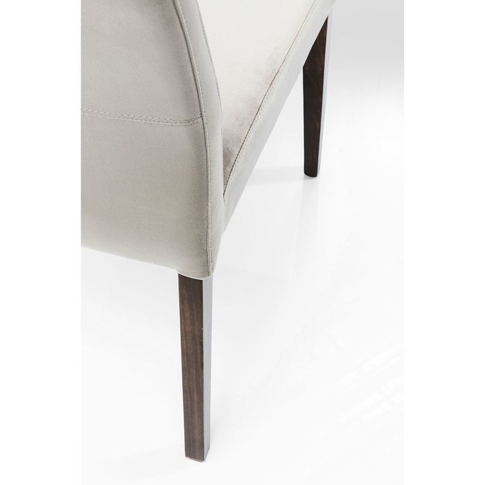 Стул мягкий Mara серого цвета - лучшие Обеденные стулья в INMYROOM