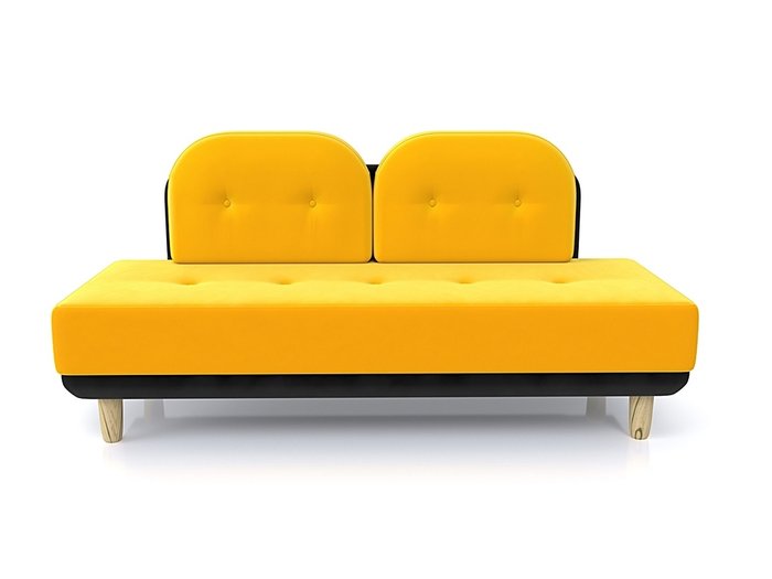 Диван Торли желтого цвета - купить Прямые диваны по цене 29990.0