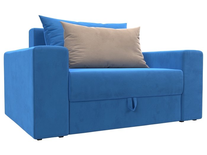 Кресло-кровать Мэдисон темно-голубого цвета
