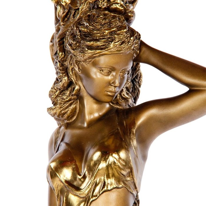 Подставка декоративная Девушка с кувшином бронзового цвета - купить Консоли по цене 43638.0