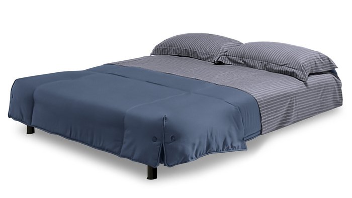 Диван-кровать Генуя синего цвета - лучшие Прямые диваны в INMYROOM