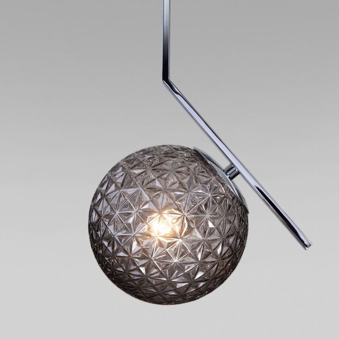 Подвесной светильник Shape цвета хром со стеклянным плафоном - лучшие Подвесные светильники в INMYROOM