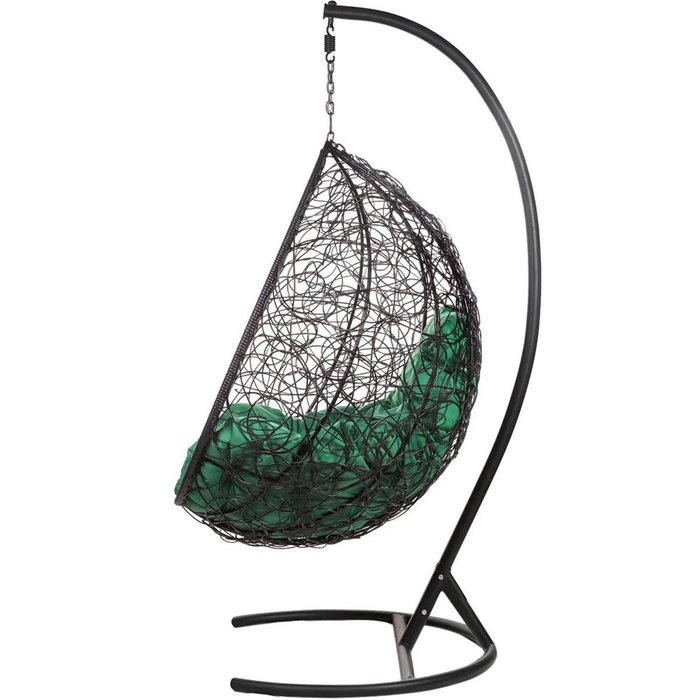 Кресло подвесное Tropica черно-зеленого цвета - купить Подвесные кресла по цене 8900.0