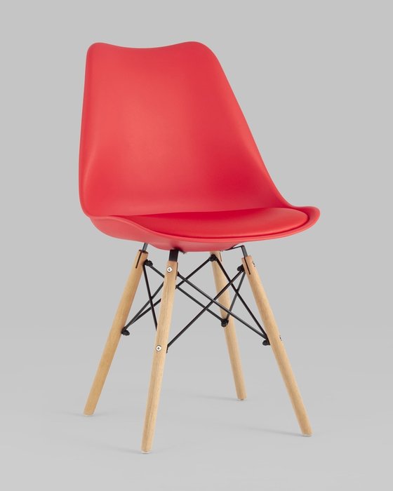 Стул Soft красного цвета - купить Обеденные стулья по цене 3990.0