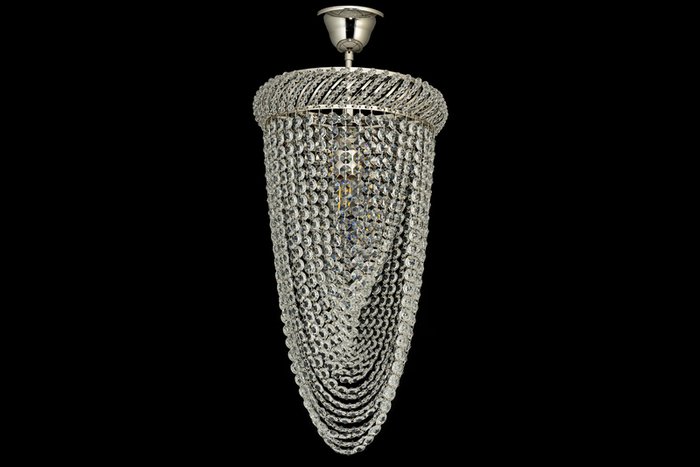 Подвесной светильник Bari Nickel Bari E 1.3.25.100 N (хрусталь, цвет прозрачный) - лучшие Подвесные светильники в INMYROOM Подвесной светильник Bari Nickel Bari E 1.3.25.100 N (хрусталь, цвет прозрачный) - лучшие Подвесные светильники в INMYROOM