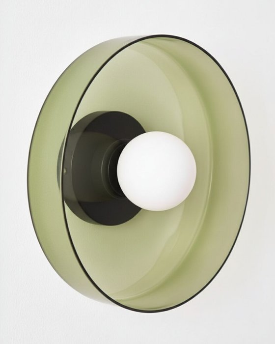 Настенный светильник “Кассель” с зеленым стеклом – 35 см Настенный светильник “Кассель” с зеленым стеклом – 35 см