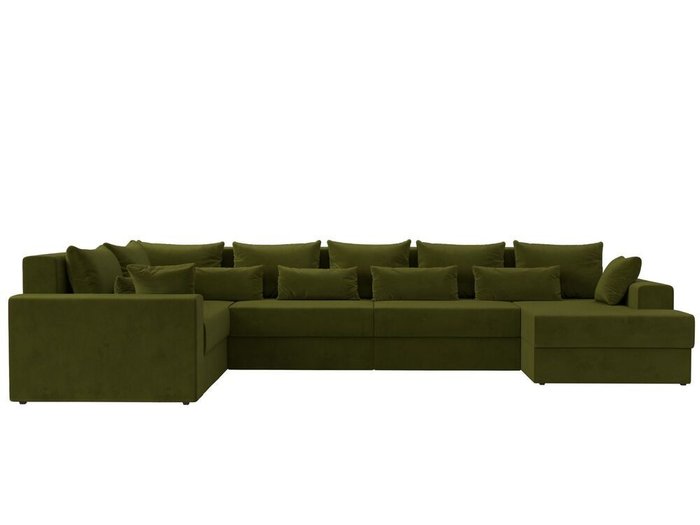 Угловой диван-кровать Майами зеленого цвета правый угол - купить Угловые диваны по цене 99999.0
