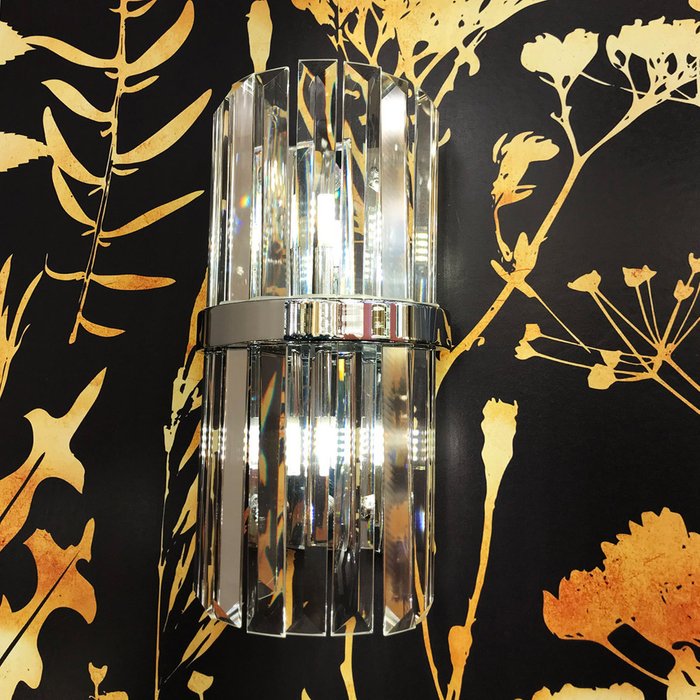 Бра Cloyd MILLOM-A W2 / выс. 32 см - хром - лучшие Бра и настенные светильники в INMYROOM Бра Cloyd MILLOM-A W2 / выс. 32 см - хром - лучшие Бра и настенные светильники в INMYROOM