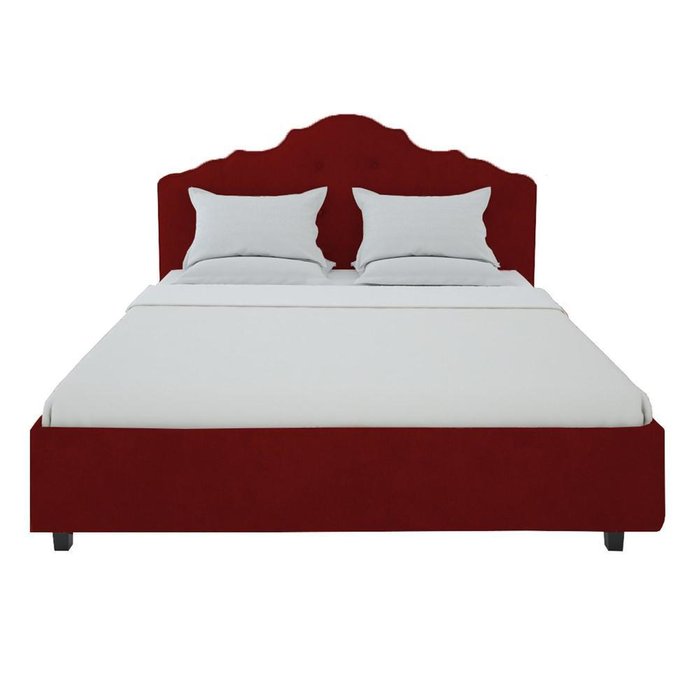 Кровать Palace Велюр Красный 180x200 - лучшие Кровати для спальни в INMYROOM