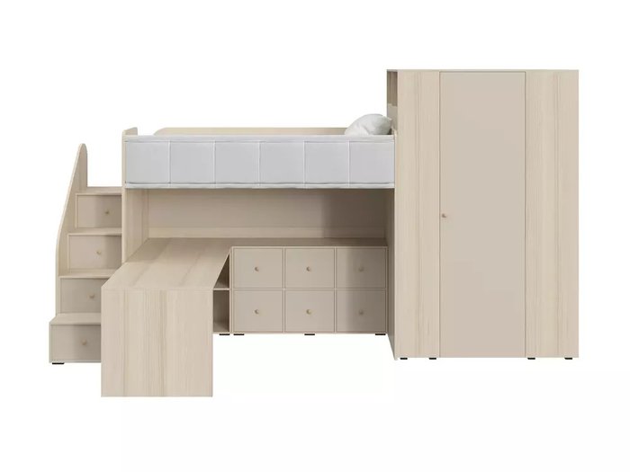 Комплект мебели для детской Play 7 бежевого цвета - купить Детские гарнитуры по цене 210080.0