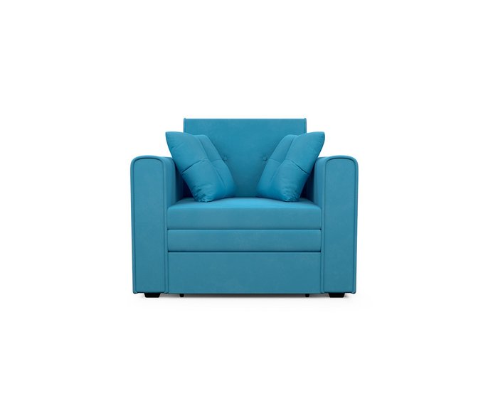 Кресло-кровать Санта светло-синего цвета - купить Интерьерные кресла по цене 20190.0