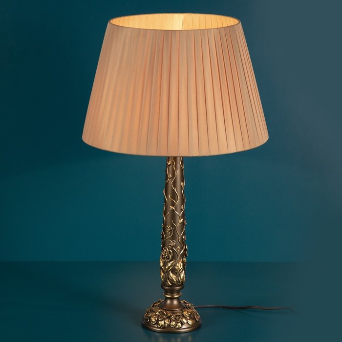 Настольный светильник Лето бронзового цвета - купить Настольные лампы по цене 6813.0