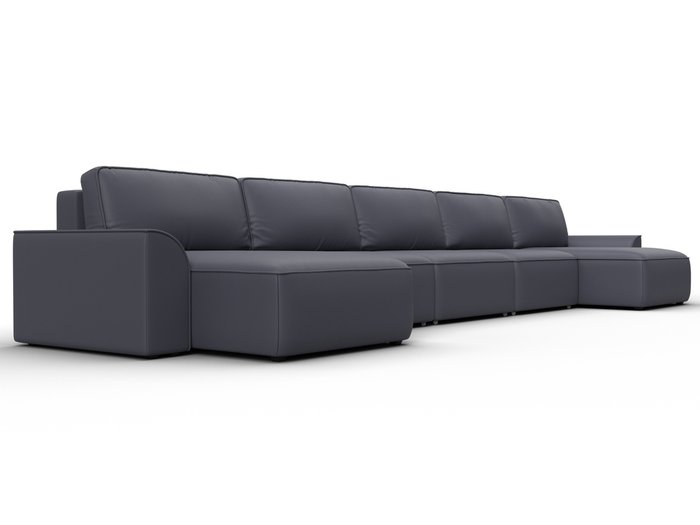 Угловой диван кровать Лига-048 МегаЛонг серого цвета (экокожа) - лучшие Угловые диваны в INMYROOM Угловой диван кровать Лига-048 МегаЛонг серого цвета (экокожа) - лучшие Угловые диваны в INMYROOM