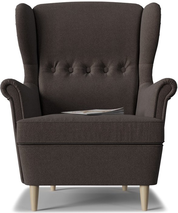 Кресло Торн Choco серо-коричневого цвета - купить Интерьерные кресла по цене 15015.0