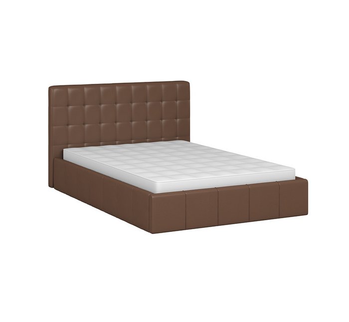 Кровать Инуа 140х200 коричневого цвета с подъемным механизмом  - купить Кровати для спальни по цене 29236.0