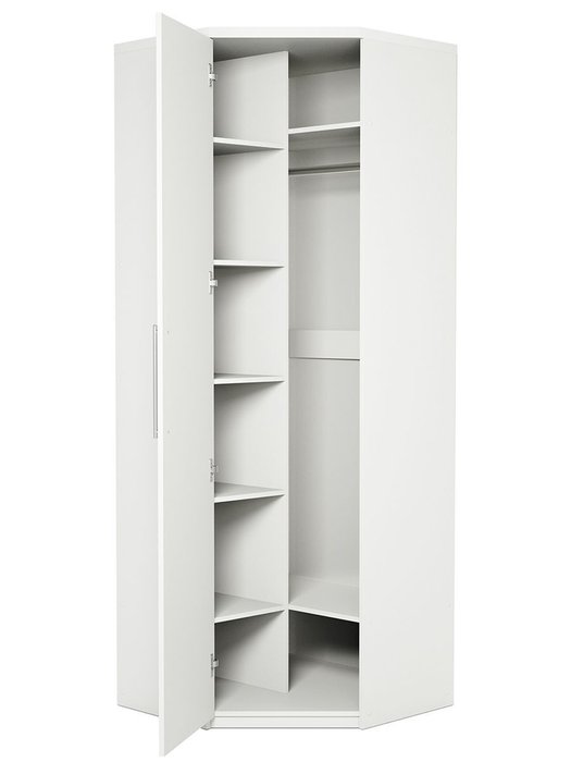 Угловой шкаф Мелодия МУ-12 80 белого цвета - лучшие Шкафы распашные в INMYROOM Угловой шкаф Мелодия МУ-12 80 белого цвета - лучшие Шкафы распашные в INMYROOM