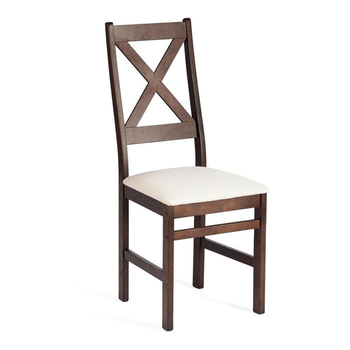 Набор из двух стульев Crossman бежево-коричневого цвета - купить Обеденные стулья по цене 7880.0