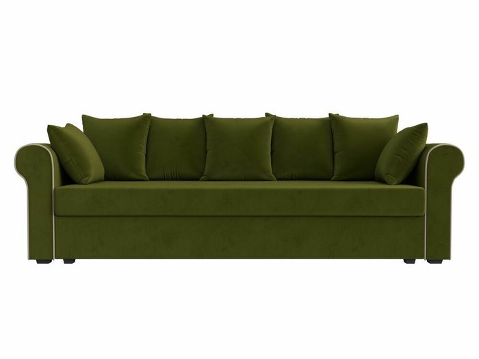 Прямой диван-кровать Рейн зеленого цвета - купить Прямые диваны по цене 28999.0