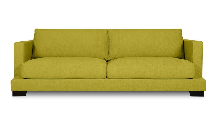 Диван-кровать Плимут горчичного цвета - купить Прямые диваны по цене 59300.0
